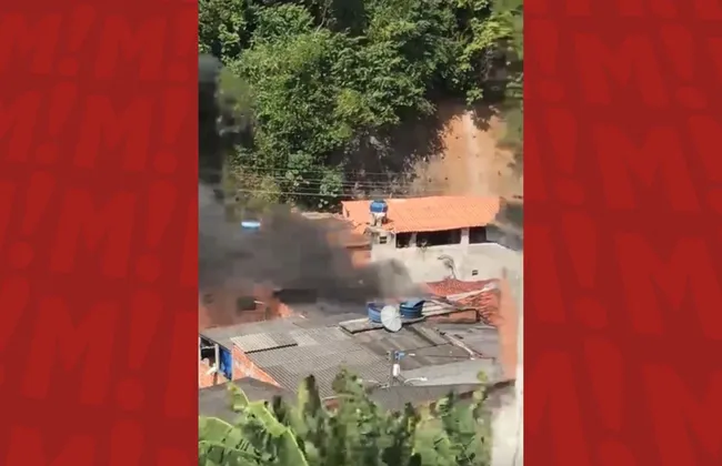 Imagem ilustrativa da imagem Vídeo: Incêndio atinge casa no Vale do Matatu