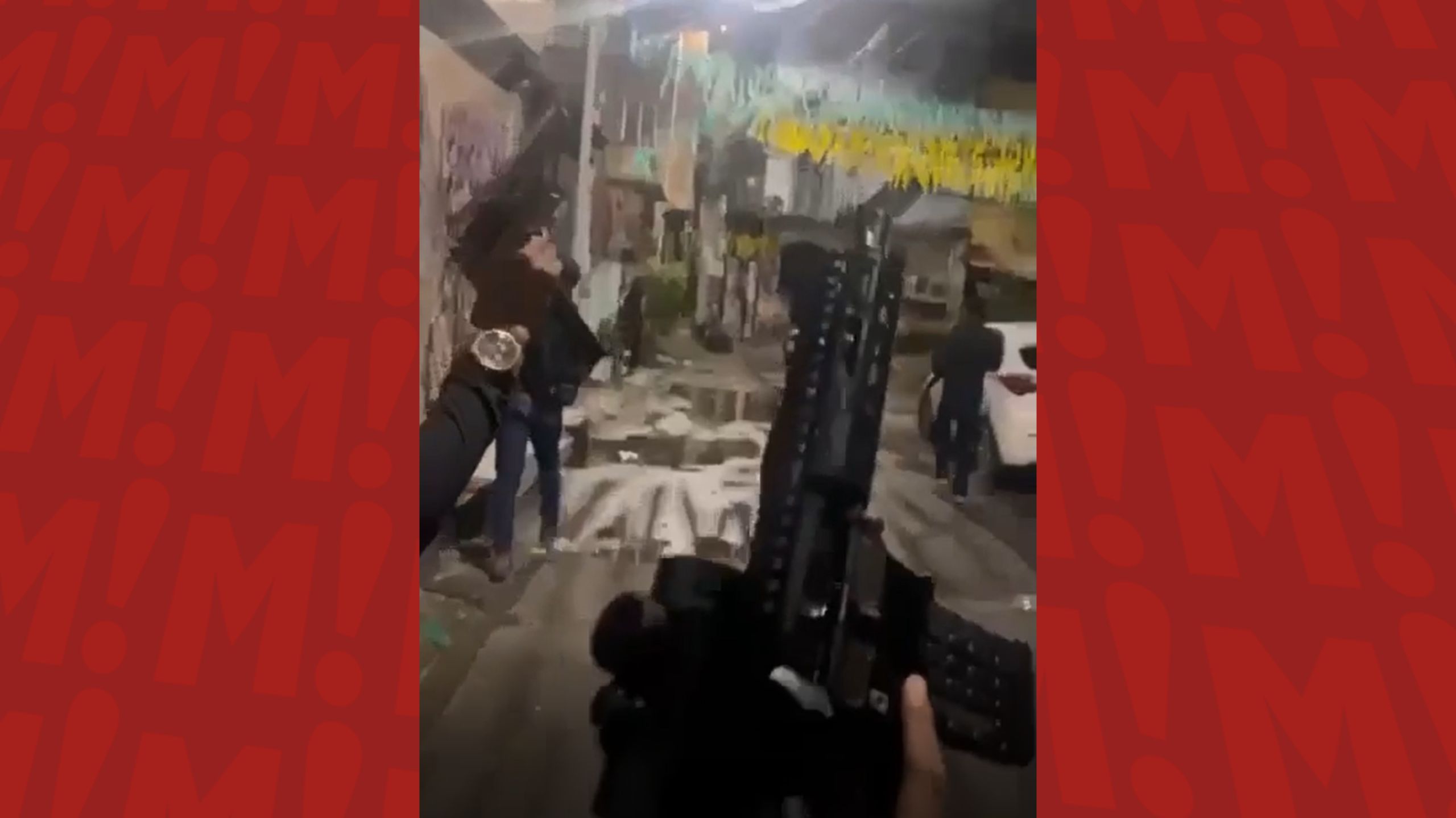 Vídeo: com armas pesadas, homens são flagrados circulando pelo Lobato