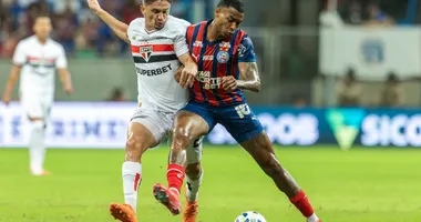 Imagem ilustrativa da imagem Onde assistir e prováveis escalações de Bahia x São Paulo