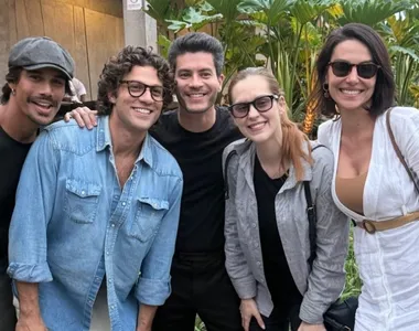 Grupo voltou a estar junto, mas numa situação nada feliz: no velório da atriz Lua Blanco, a sexta integrante