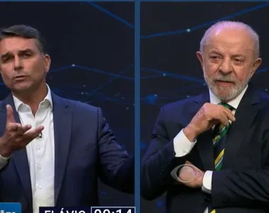 Flávio Bolsonaro e Lula vão se enfrentar em debate pela segunda e última vez antes do segundo turno