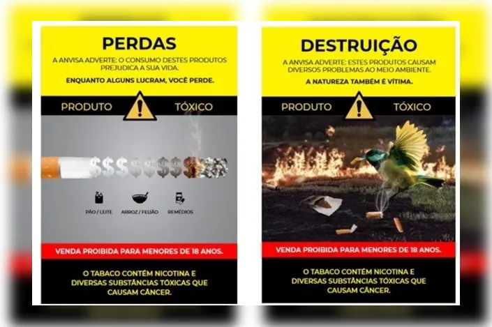 Embalagens de cigarros terão novas mensagens de advertência; confira