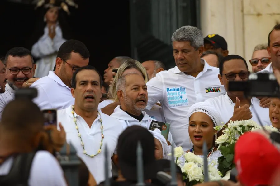 Lavagem do Bonfim reúne políticos baianos na manhã desta quinta (12)