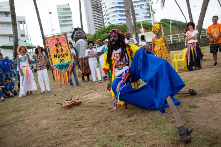 Primeira exibição do “O Museu é a Rua” lotou Cristo da Barra