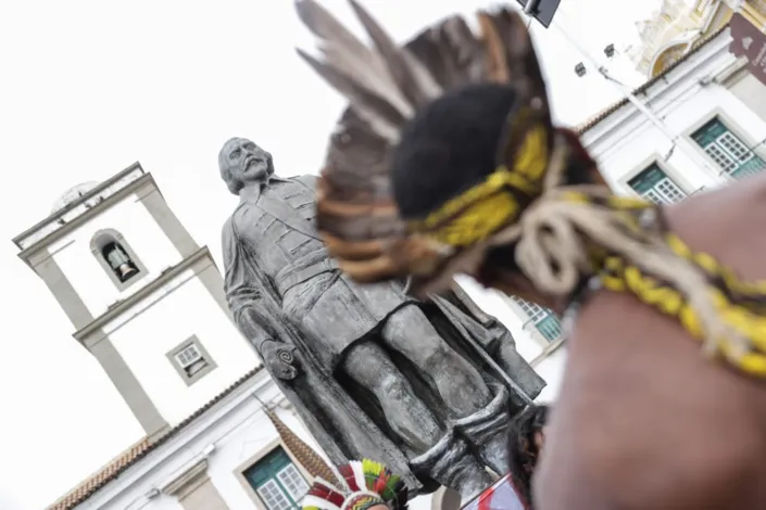 Galeria: Movimento Salvador é Indígena realiza ato no Centro da cidade