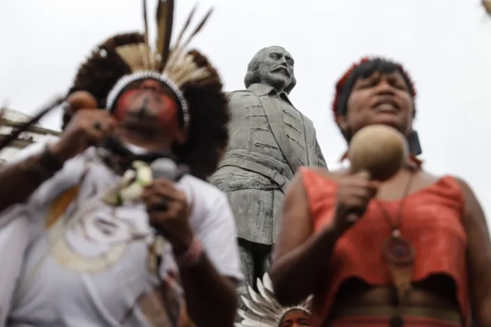 Galeria: Movimento Salvador é Indígena realiza ato no Centro da cidade