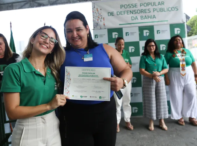 Orientação gratuita marca posse popular de novos defensores públicos