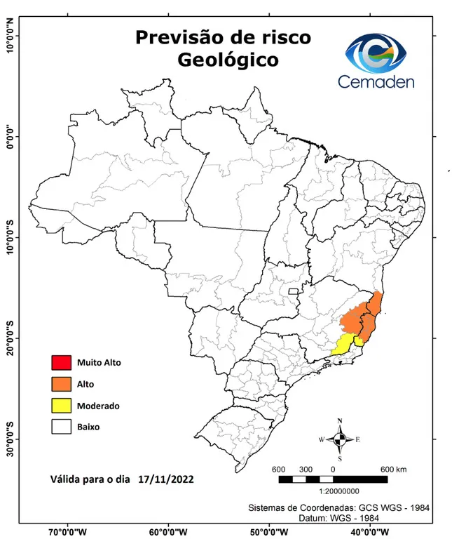 Estão previstas chuvas fortes no interior da Bahia