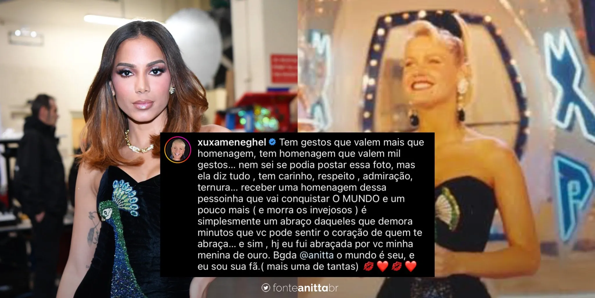 No Grammy Latino 2022, Anitta usou um look inspirando em Xuxa.