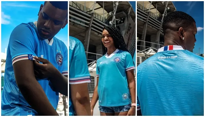 Imagem ilustrativa da imagem Bahia é o mundo? Clube inaugura uniforme em alusão ao Grupo City