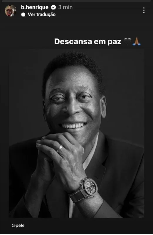 Imagem ilustrativa da imagem Pelé: Jogadores e técnicos do futebol brasileiro lamentam morte