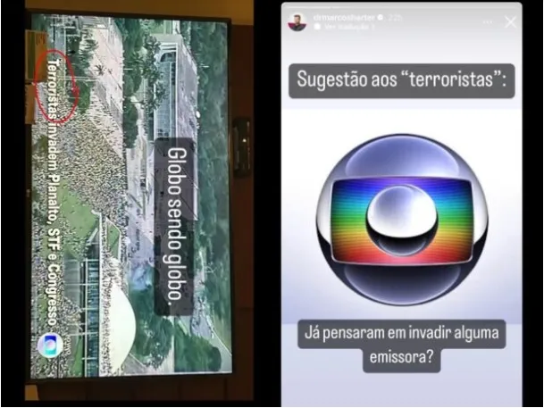 Imagem ilustrativa da imagem Ex-BBB Marcos Harter sugere que terroristas invadam a Globo