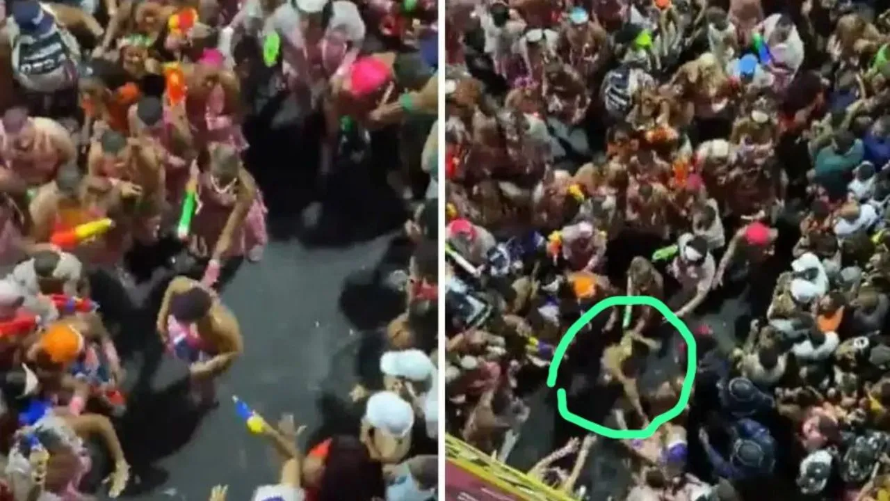 Mulher é agredida por integrantes do bloco 'As Muquiranas' no carnaval de Salvador