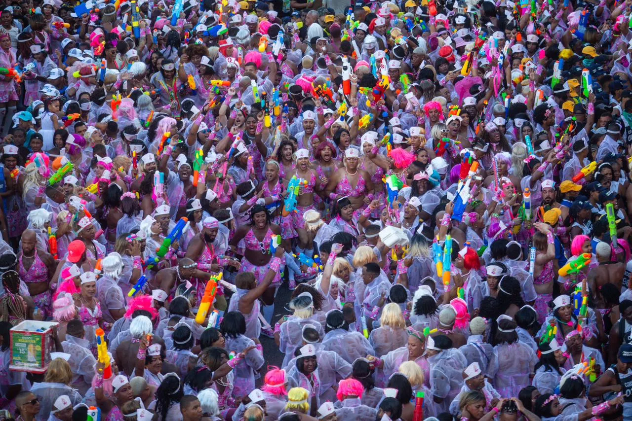 Bloco Muquirandas durante o Carnaval