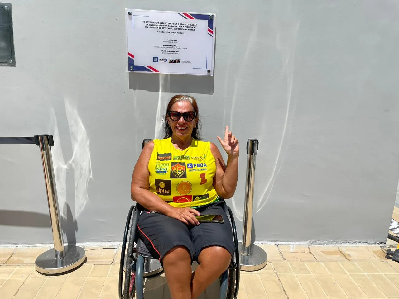 O paratleta Mônica Veloso marcou presença no evento