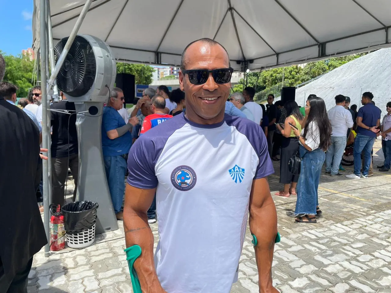 O paratleta Ronaldo Souza marcou presença no evento