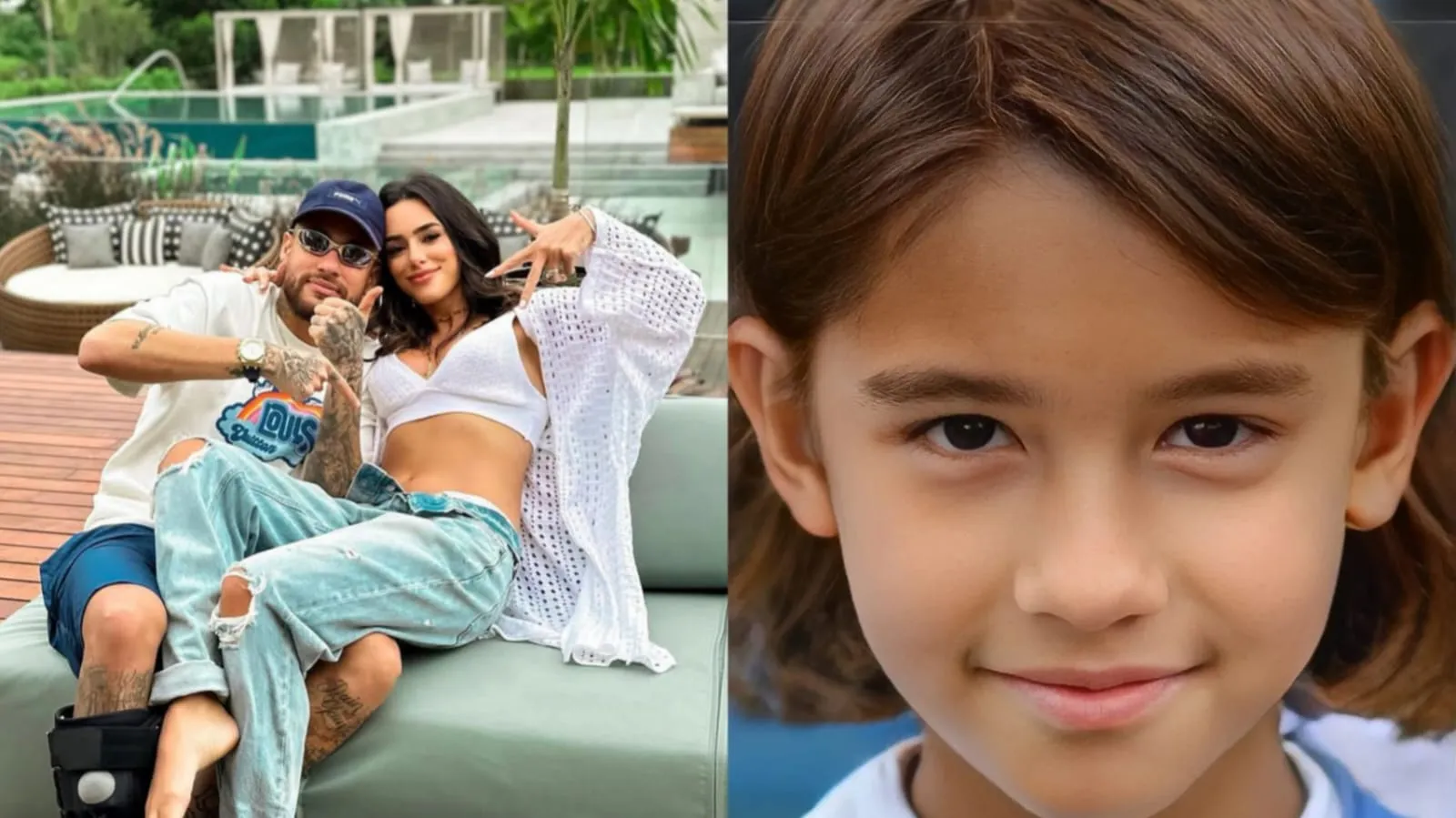 Artista criou uma projeção de como será a filha de Bianca Biancardi com o jogador Neymar