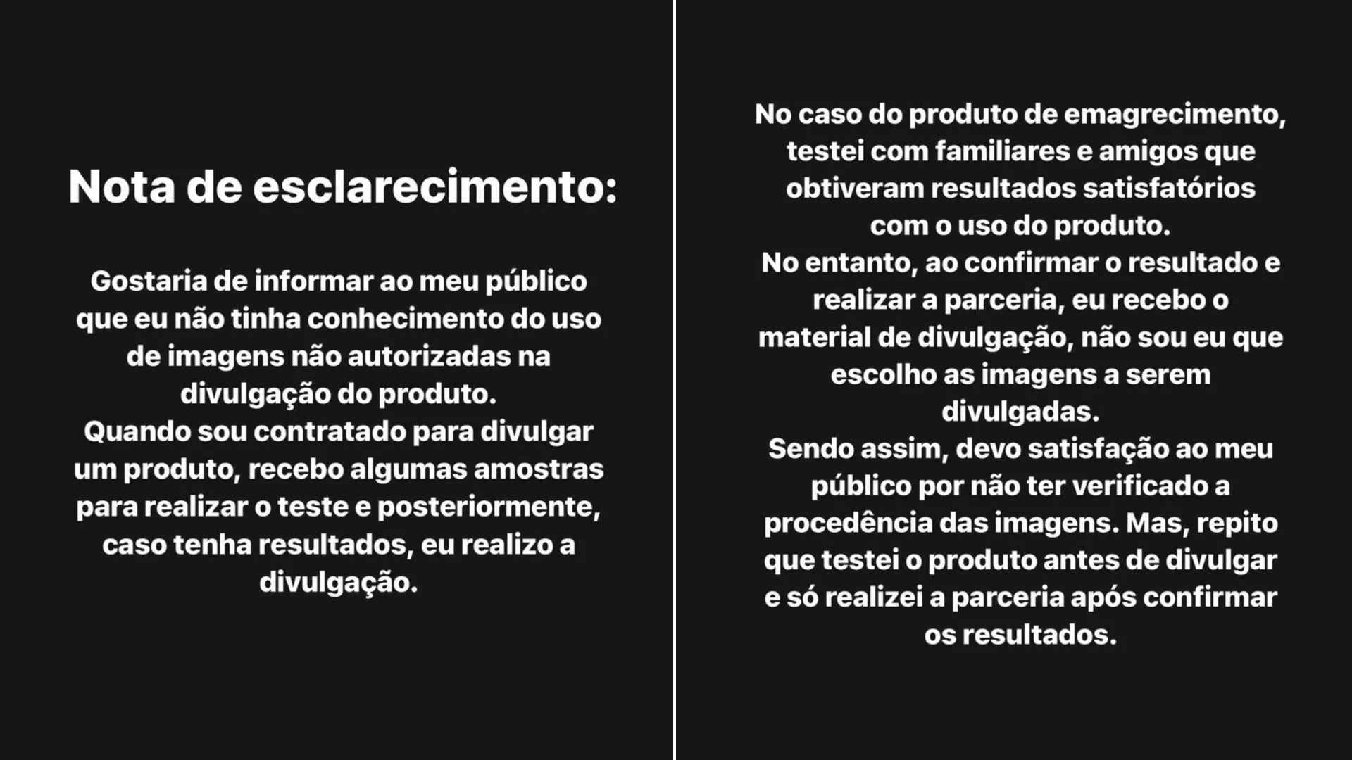 Babal se pronuncia através dos stories
