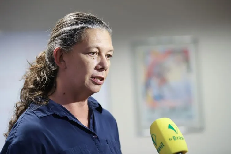 Ministra do Esporte durante o videocast Copa Delas