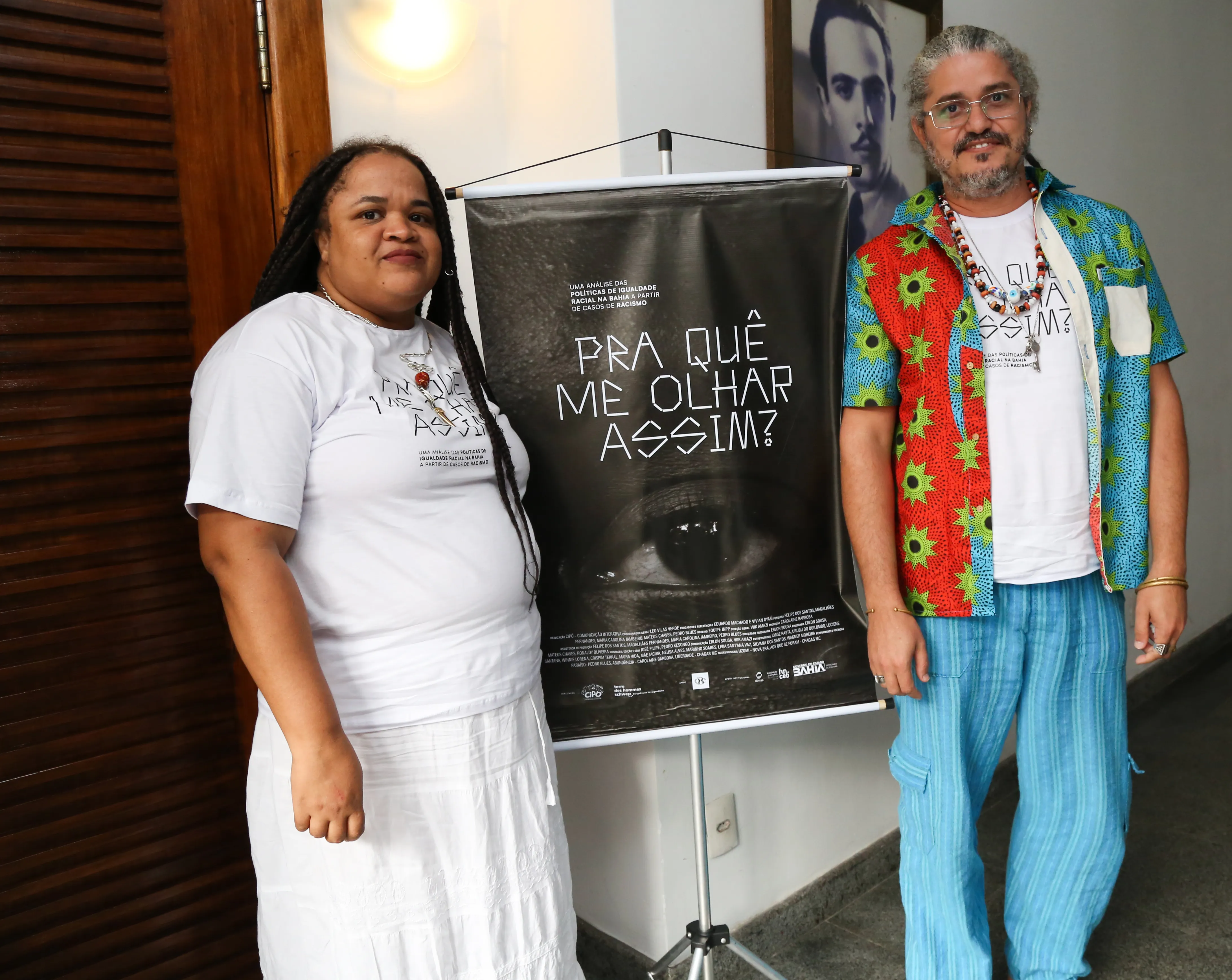 Leo Vilas Verde,coord de projetos da Cipó e a coord.projeto Vivian Oyasí