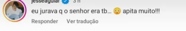 O cantor Jessé Aguiar comentou em um post do pastor André Valadão