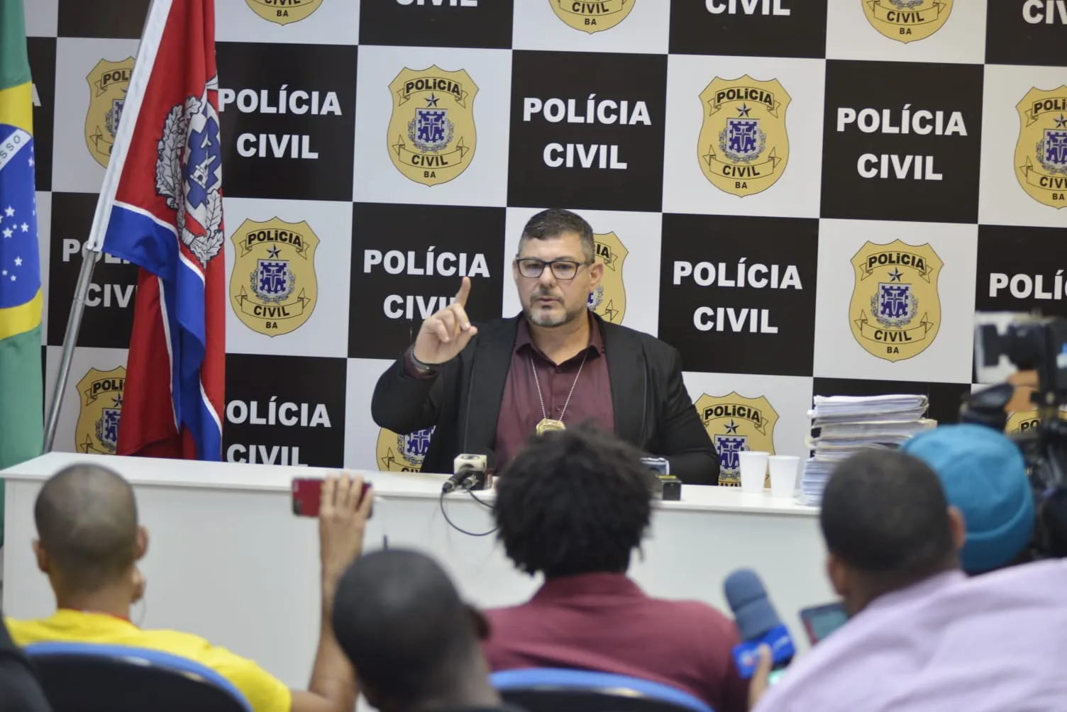 Delegado da DreofCiber, Charles Leão coletiva