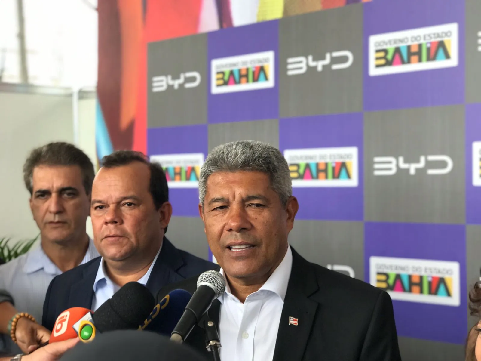 Governador vibrou com chegada da BYD à Bahia