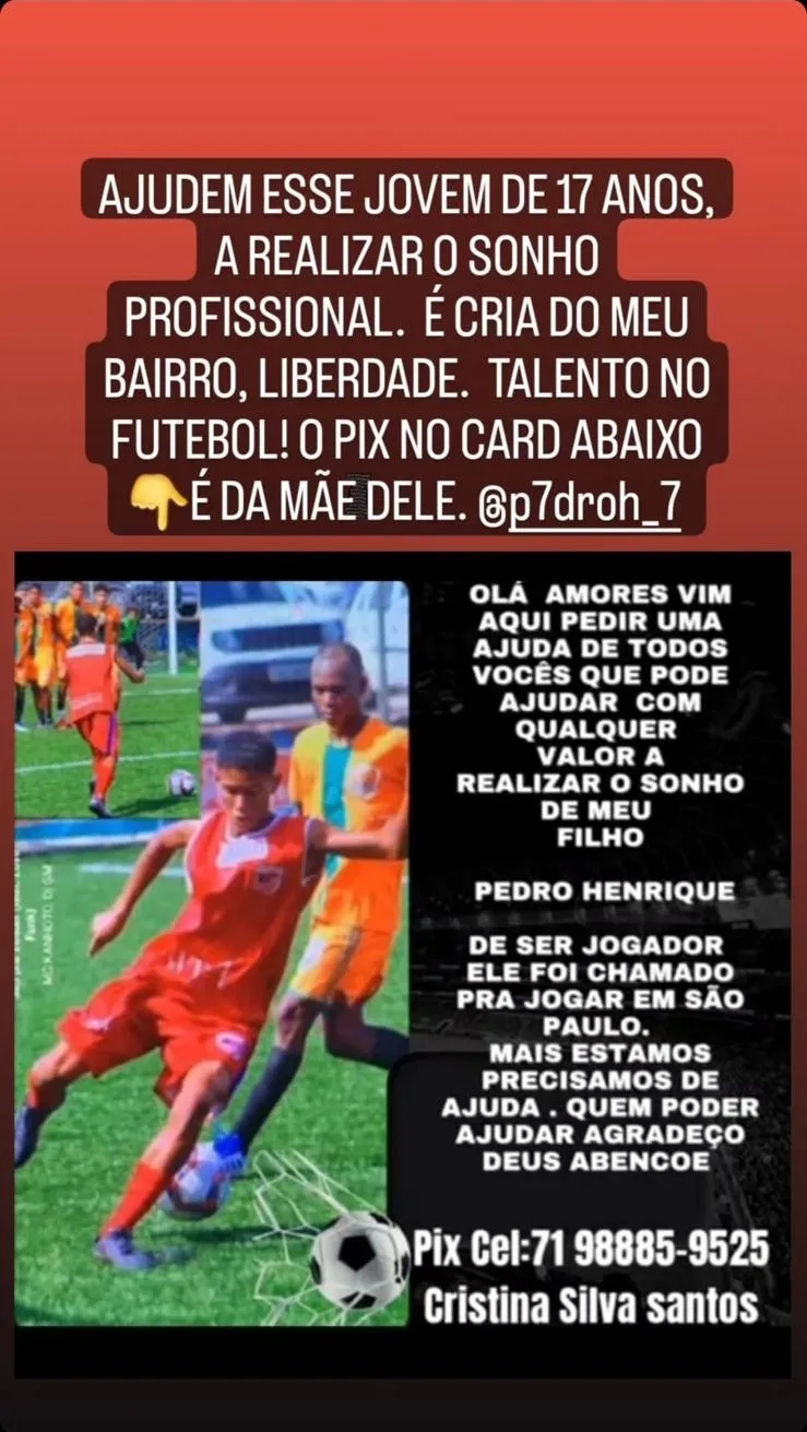 Cartaz com PIX para doações