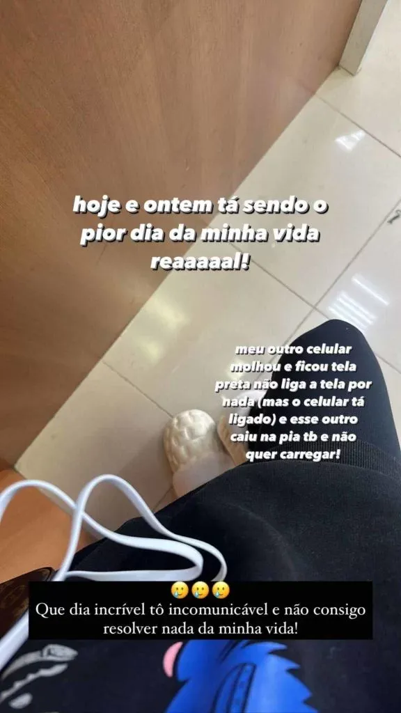 Imagem ilustrativa da imagem MC Mirella aparece chorando nas redes e desabafa: "Não estou bem”