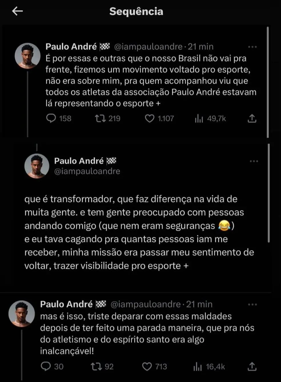 Tweets Paulo André