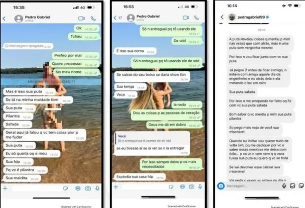Imagem ilustrativa da imagem Atacante do São Paulo encurralou ex-namorada; Veja mensagens