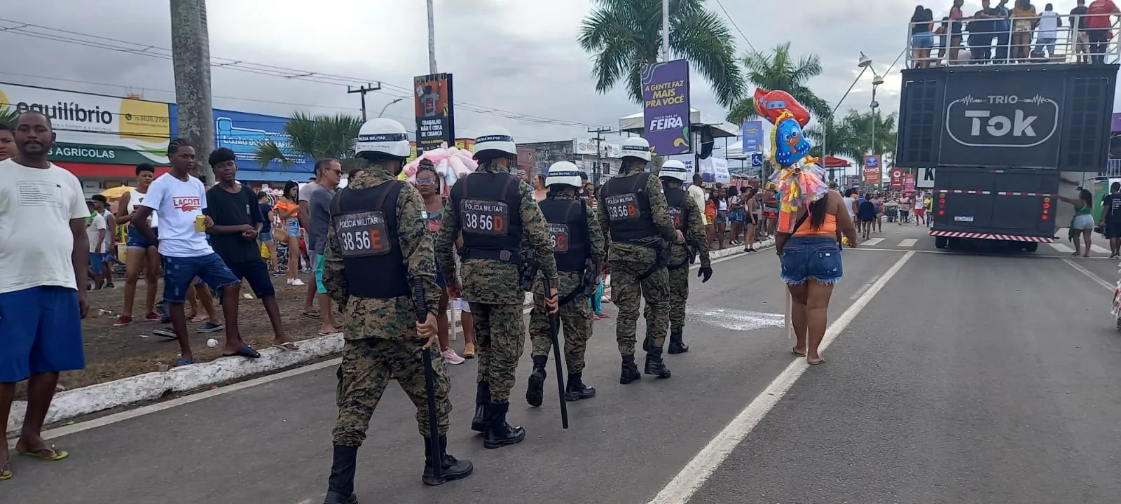Equipes das polícias Militar, Civil e Técnica, além do Corpo de Bombeiros atuaram no evento