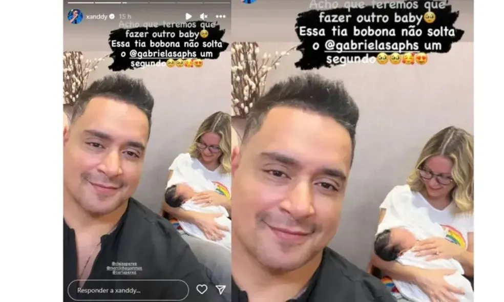 Xanddy brinca sobre aumentar família com Carla Perez