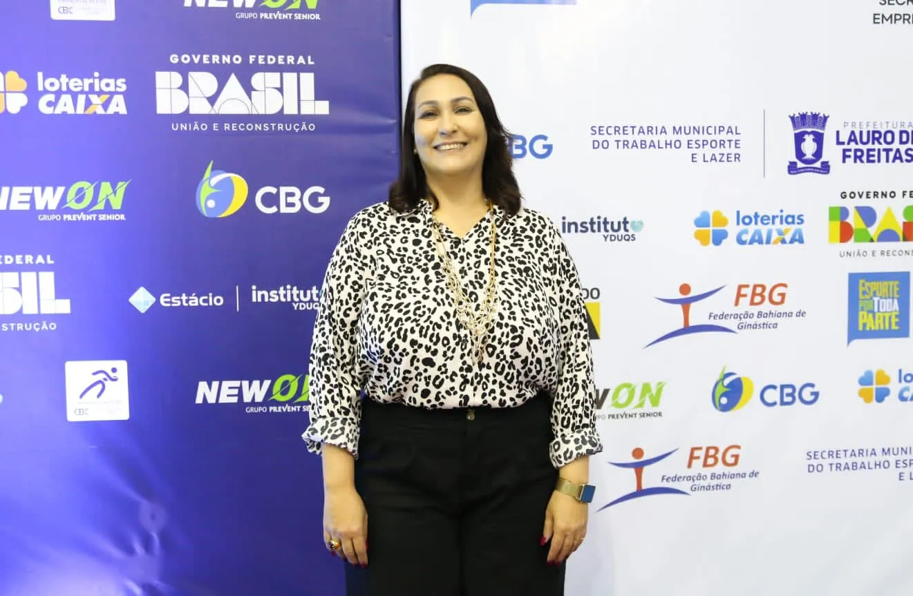 Evelin Lobo, presidente da Federação Bahiana de Ginástica