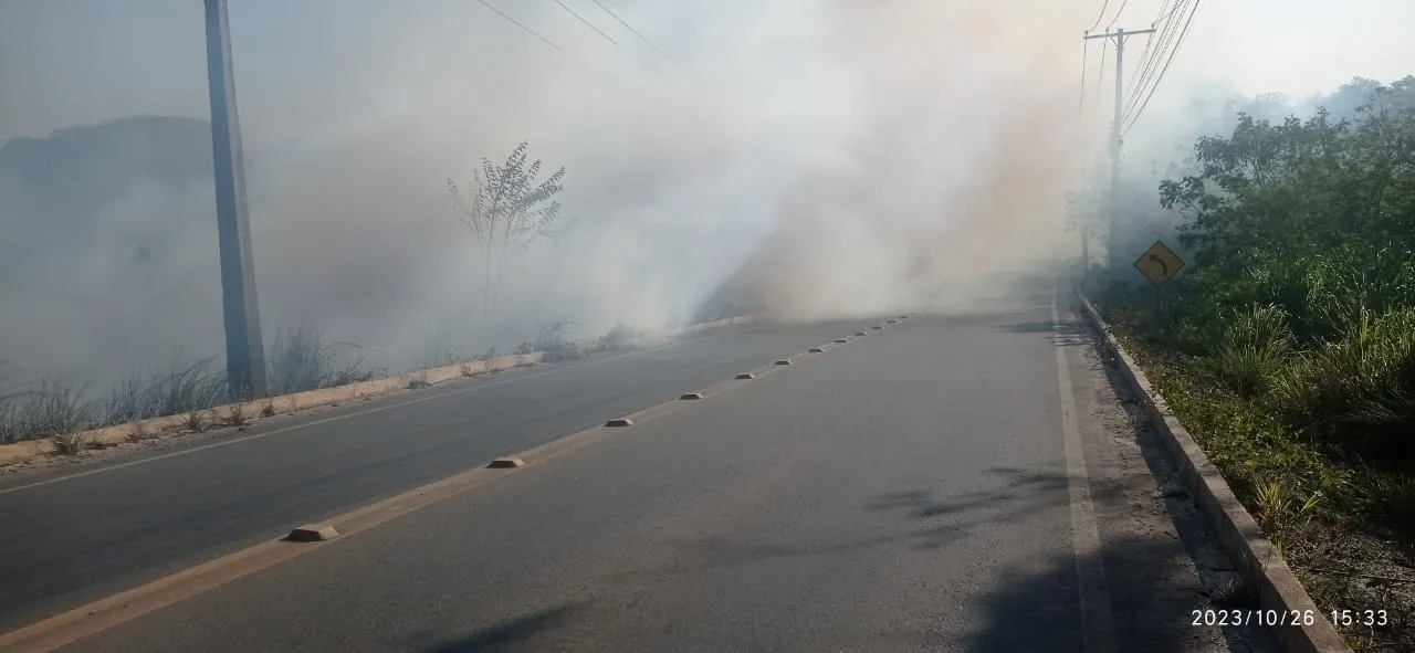 Imagem ilustrativa da imagem Ação da Defesa Civil apaga queimada na BA-530, em Camaçari