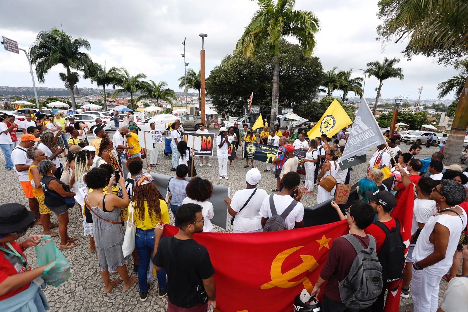 Imagem ilustrativa da imagem Ativistas protestam no Bonfim contra morte de Bernadete