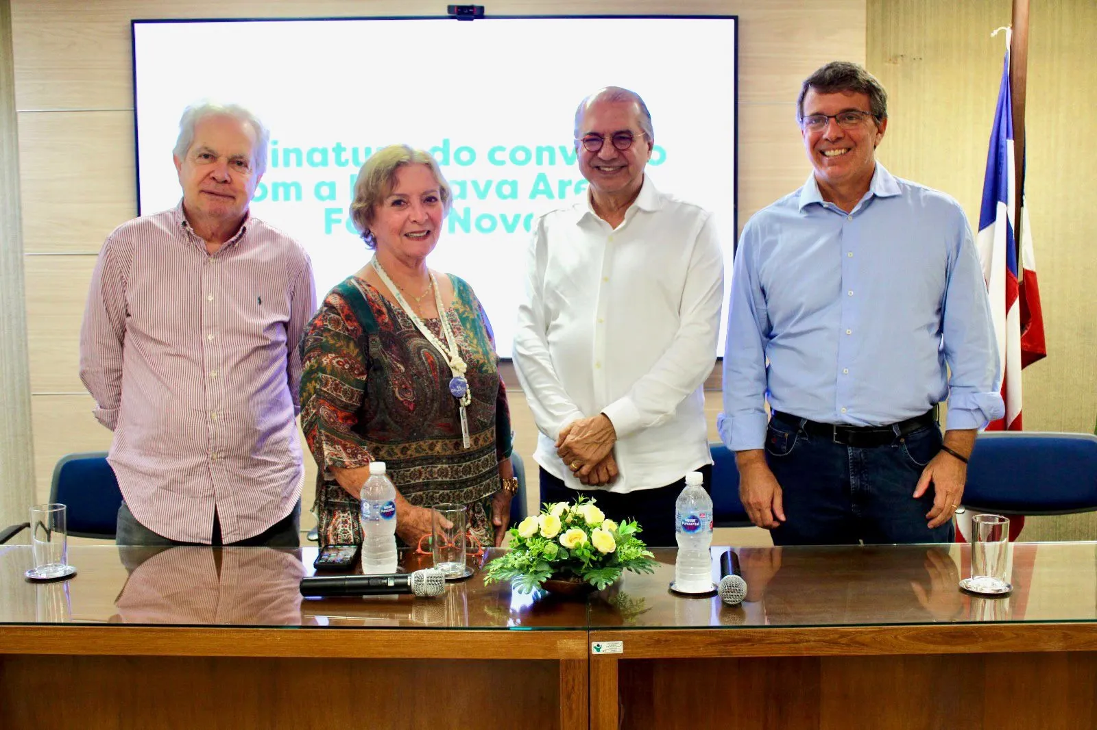 Evandro Gonçalves, Dra. Nubia Mendonça, Roberto Sá Menezes e Dênio Cidreira