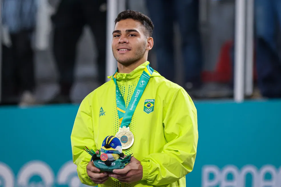 Gabriel Falcão levou o ouro no judô masculino