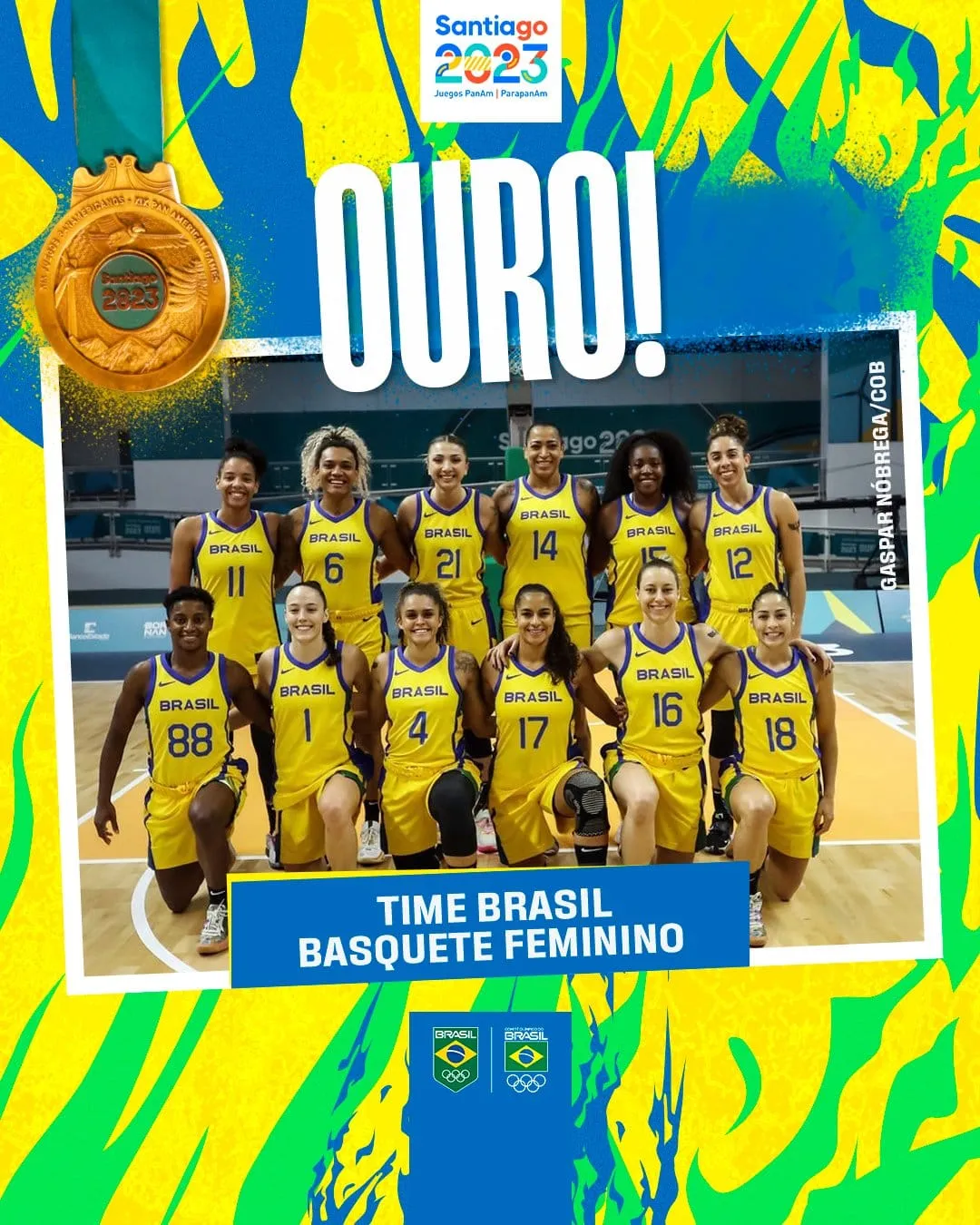 Seleção Brasileira feminina sobrou no basquete