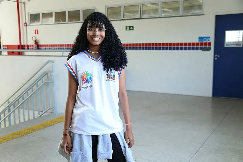 Ayala,16 anos ,estudante do Colégio Estadual de Tempo Integral Pedro Paulo Marques e Marques