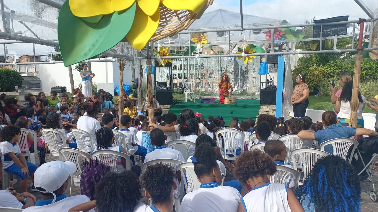 A sétima edição do evento englobou, nos dois primeiros dias, o espaço que contou com a participação dos alunos da Escola Municipal Eugênia Anna dos Santos