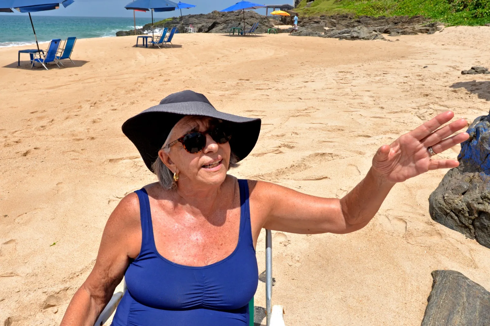 Frequentadora do local se demonstra preocupada com a possível obra