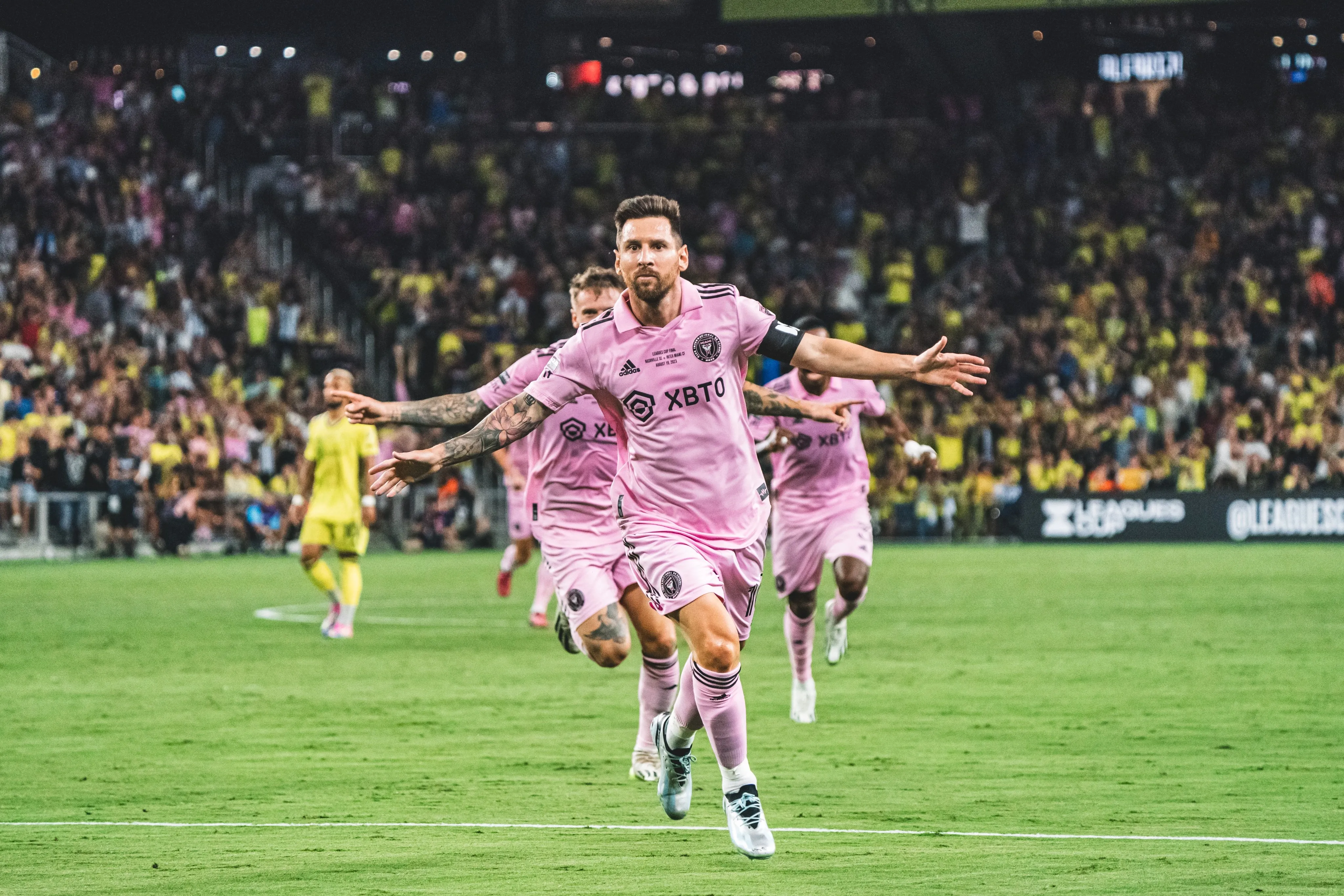 Imagem ilustrativa da imagem Inter Miami de Messi vence Nashville nos pênaltis e é campeã