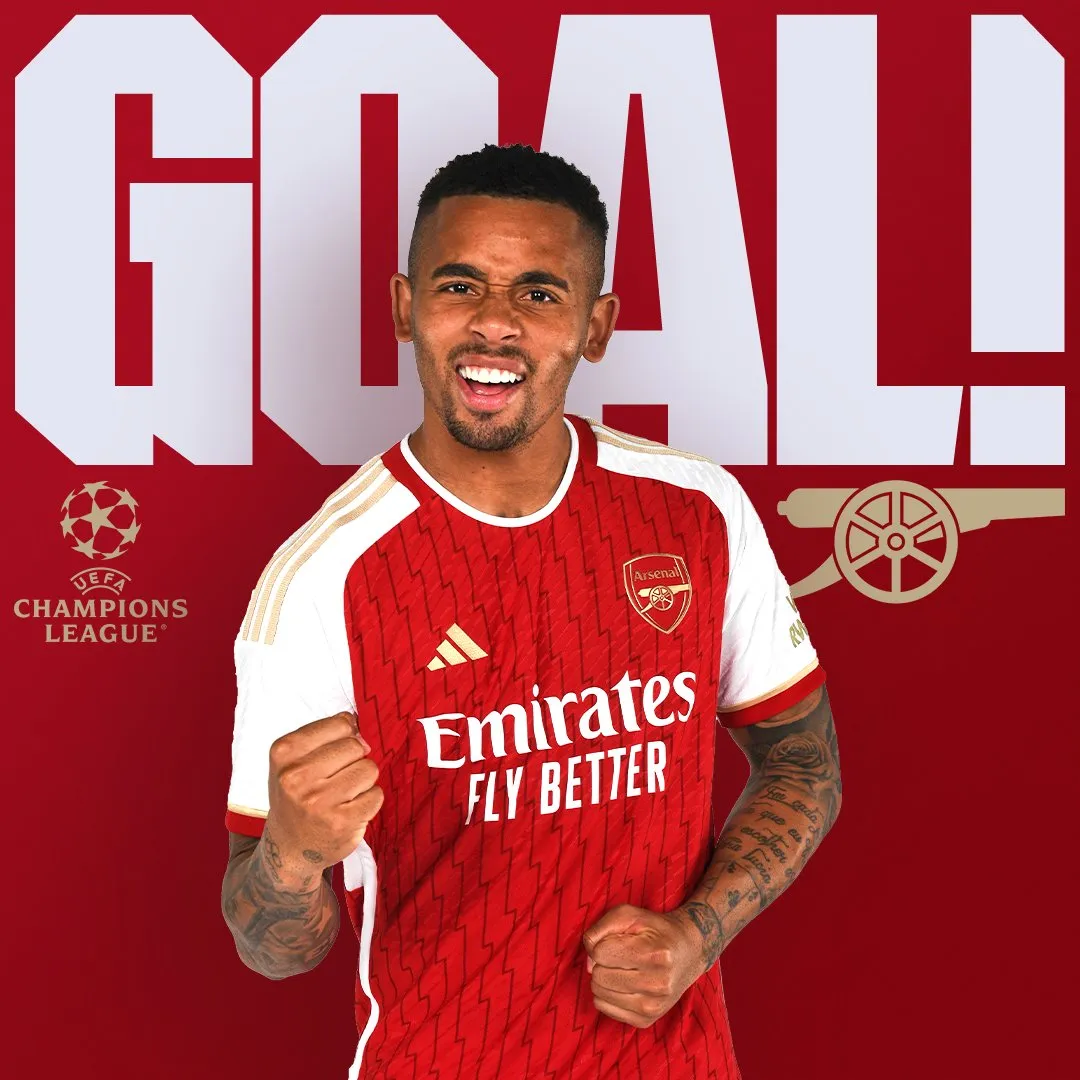 Jesus marcou o terceiro dos Gunners