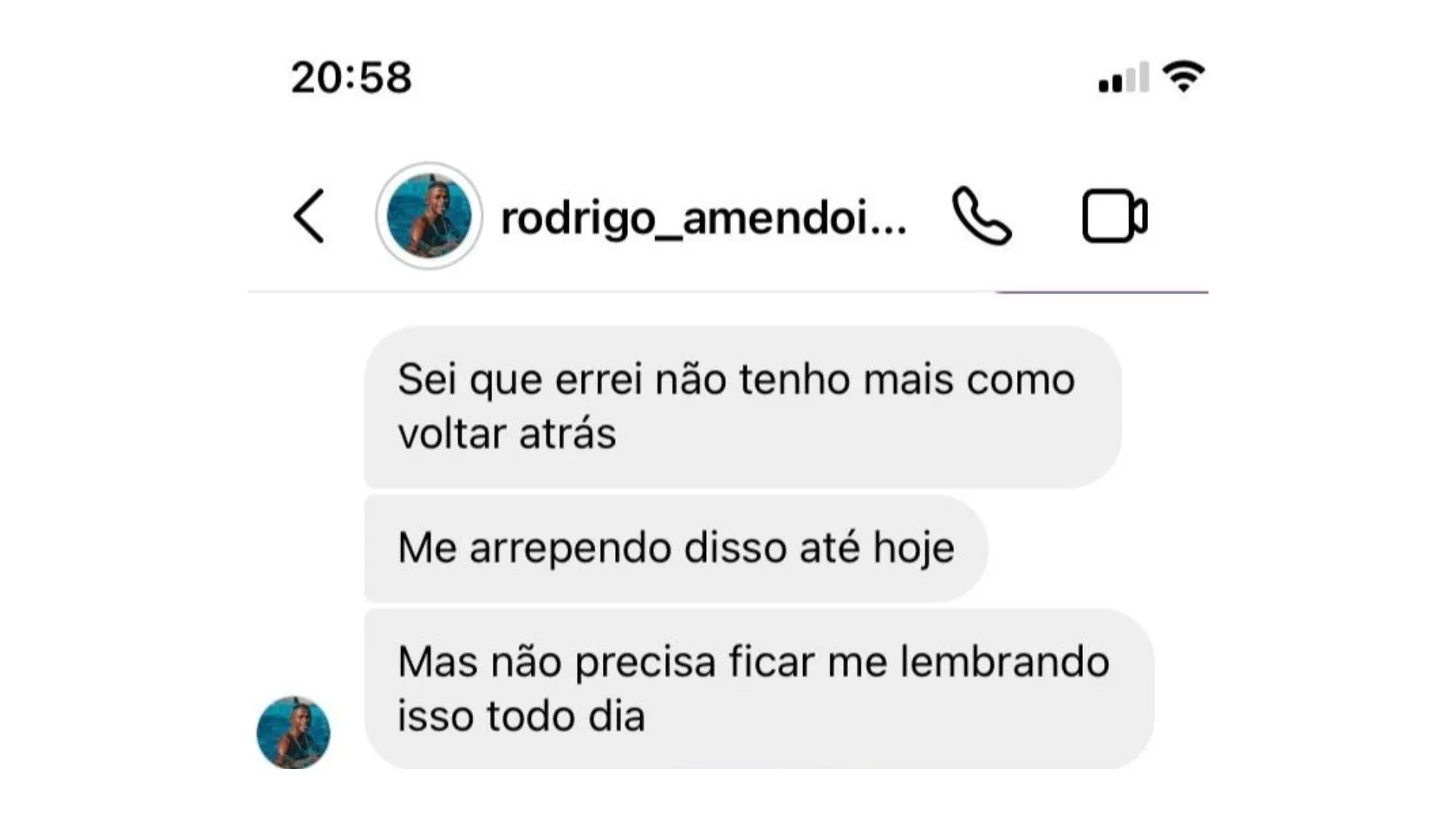 Mendo se desculpou com a mãe do filho antes de morrer