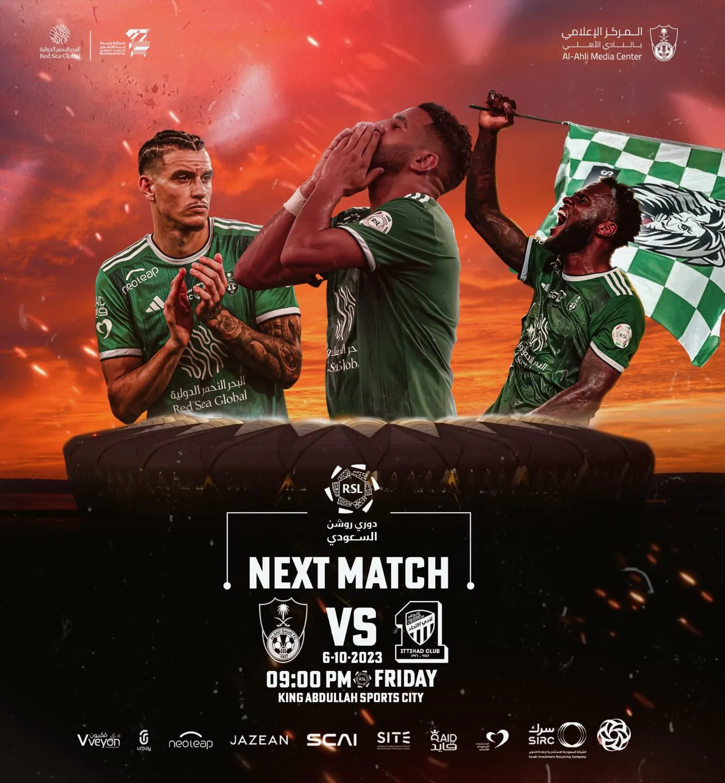 Al-Ittihad e Al-Ahli disputam o Derby de Jeddah