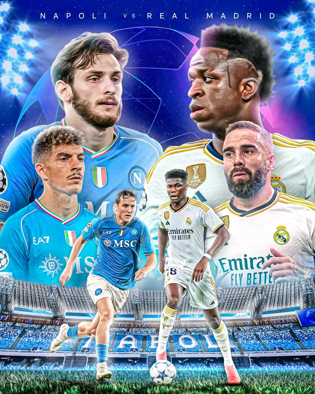 Real terá jogo duro contra o Napoli