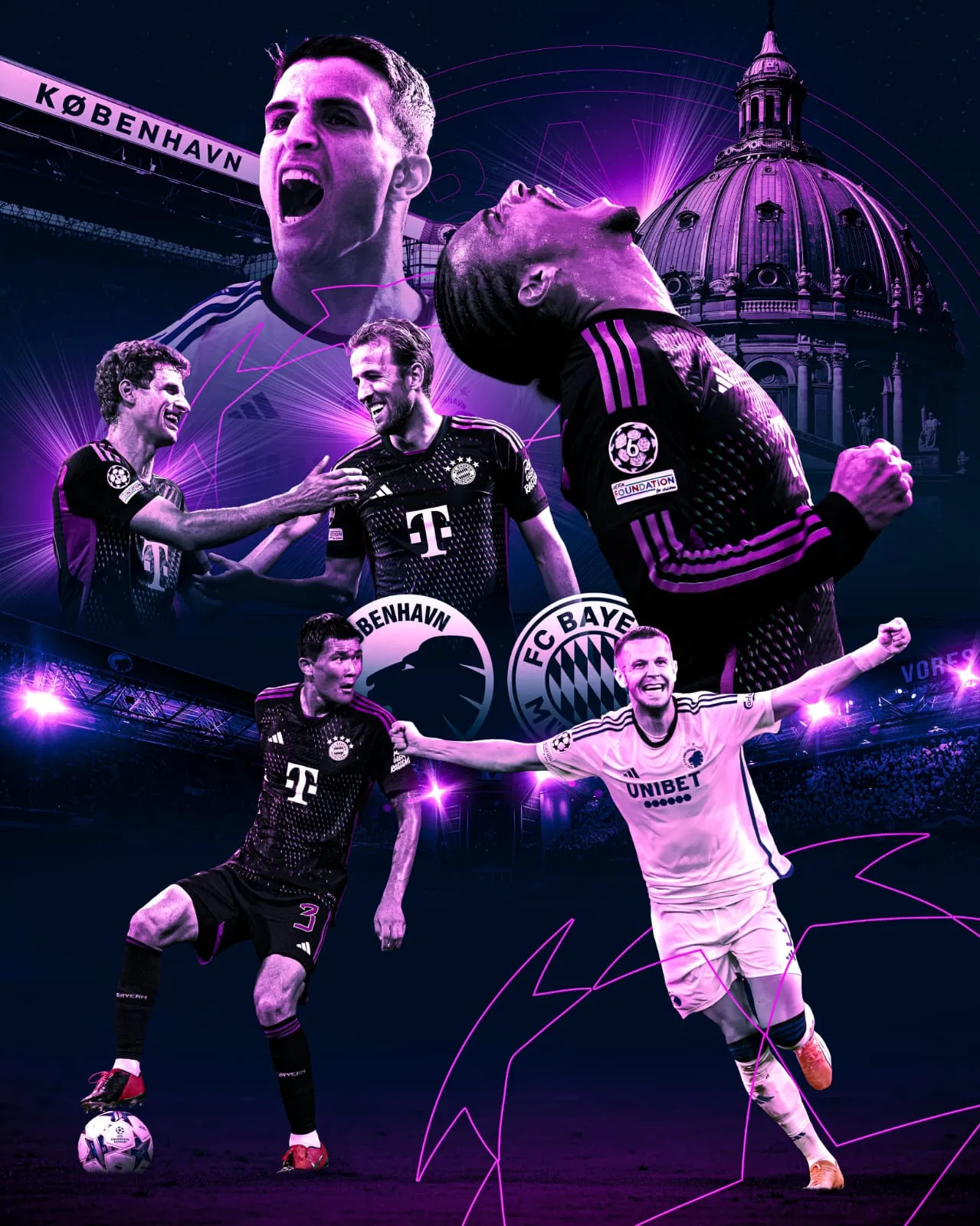 Bayern visita o Copenhaguen nesta terça