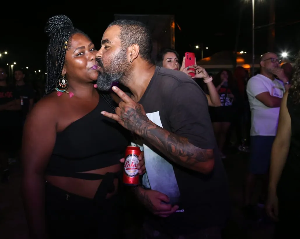 Casal curtiu show no PDR