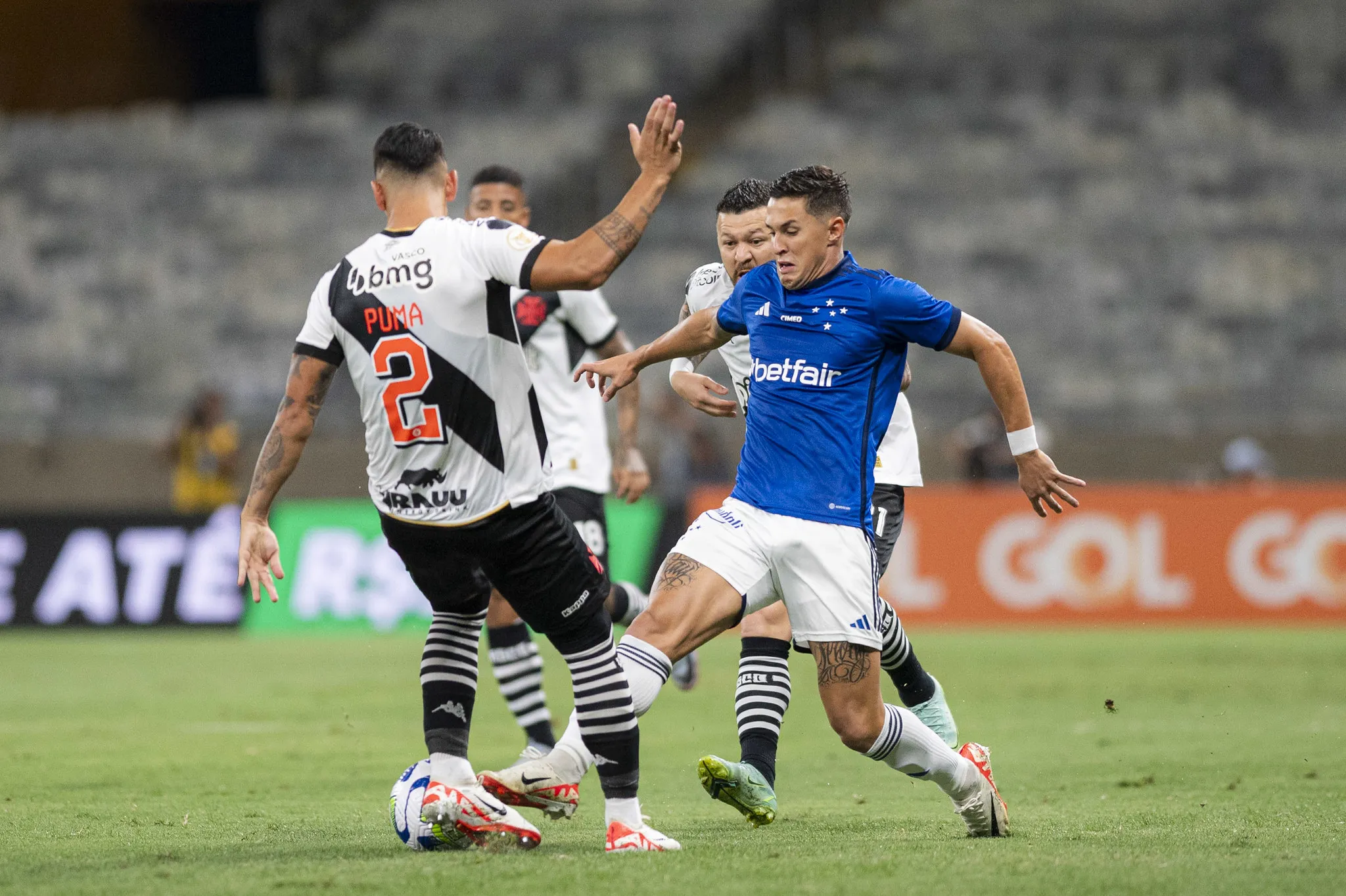 Cruzeiro e Vasco empataram em 2 a 2 na noite desta quarta-feira (22)